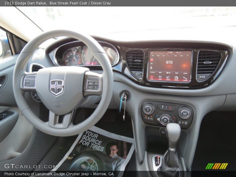 Blue Streak Pearl Coat / Diesel Gray 2013 Dodge Dart Rallye