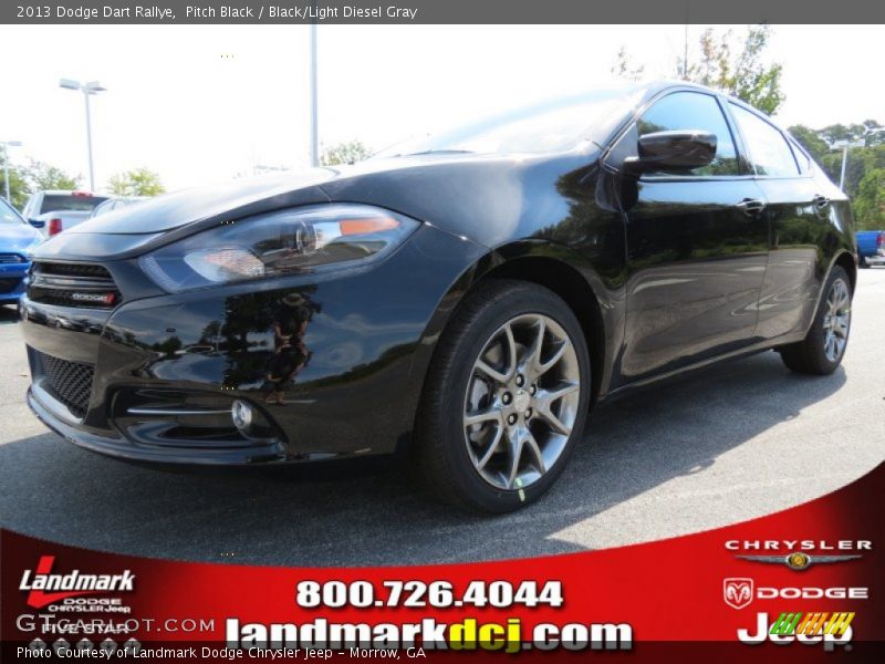 Pitch Black / Black/Light Diesel Gray 2013 Dodge Dart Rallye