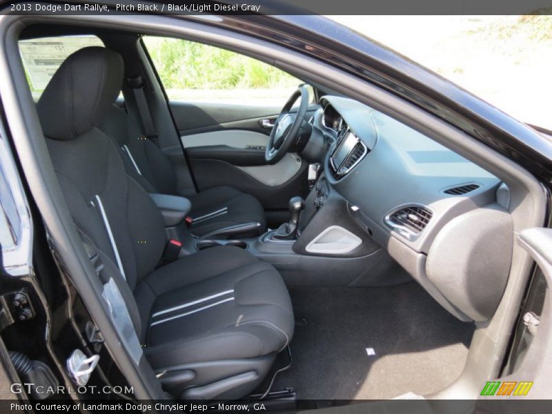 Pitch Black / Black/Light Diesel Gray 2013 Dodge Dart Rallye