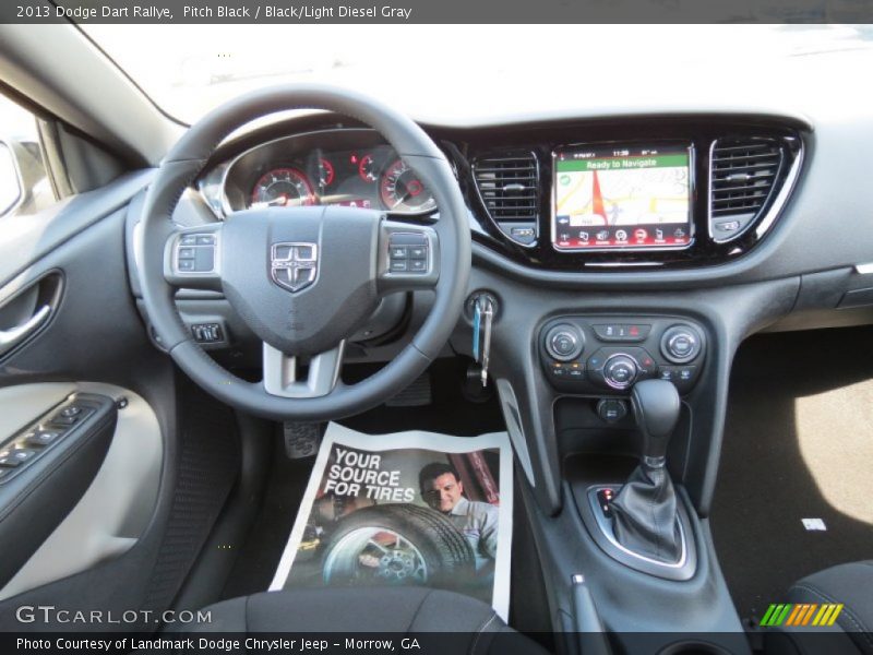 Pitch Black / Black/Light Diesel Gray 2013 Dodge Dart Rallye