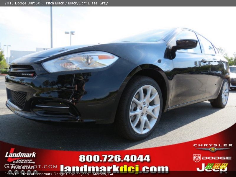 Pitch Black / Black/Light Diesel Gray 2013 Dodge Dart SXT