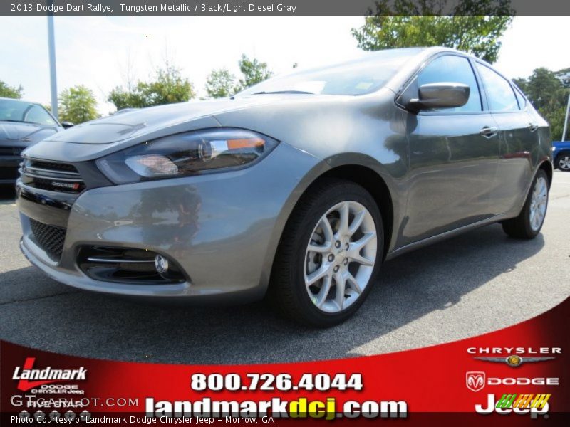 Tungsten Metallic / Black/Light Diesel Gray 2013 Dodge Dart Rallye