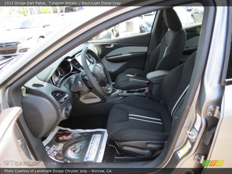 Tungsten Metallic / Black/Light Diesel Gray 2013 Dodge Dart Rallye