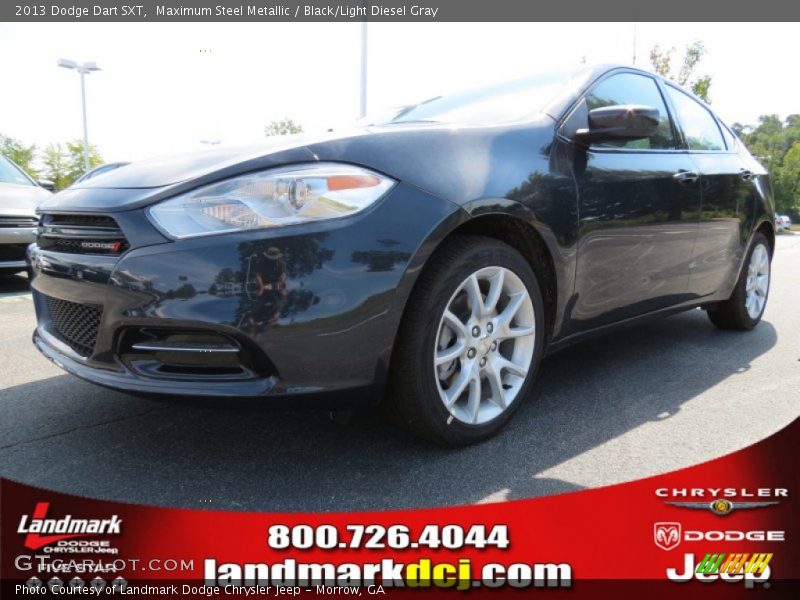 Maximum Steel Metallic / Black/Light Diesel Gray 2013 Dodge Dart SXT