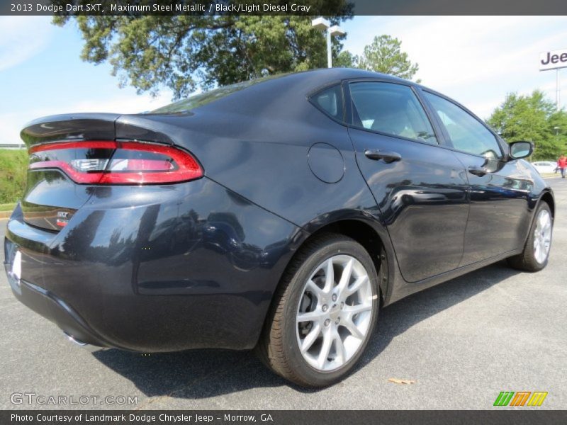Maximum Steel Metallic / Black/Light Diesel Gray 2013 Dodge Dart SXT