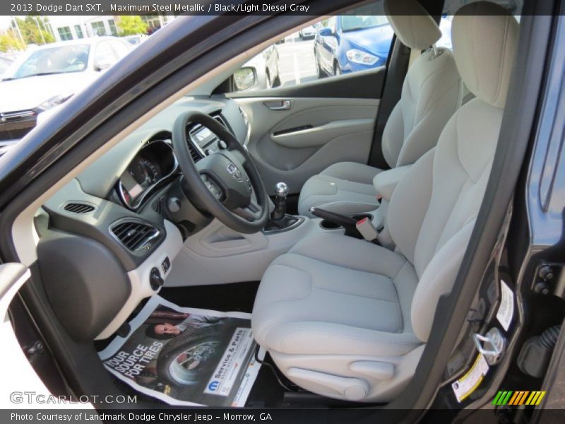 Maximum Steel Metallic / Black/Light Diesel Gray 2013 Dodge Dart SXT