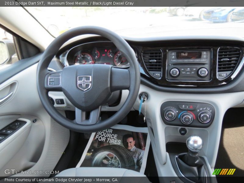 Maximum Steel Metallic / Black/Light Diesel Gray 2013 Dodge Dart SXT