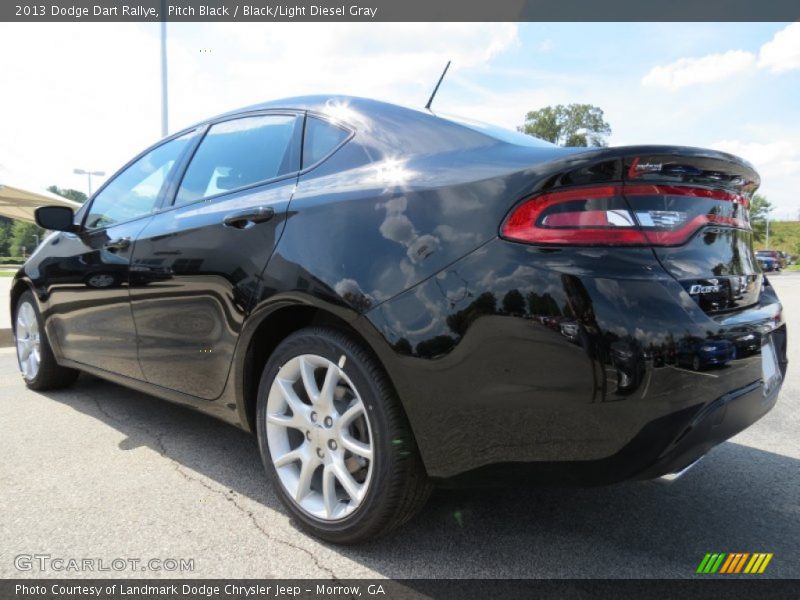 Pitch Black / Black/Light Diesel Gray 2013 Dodge Dart Rallye