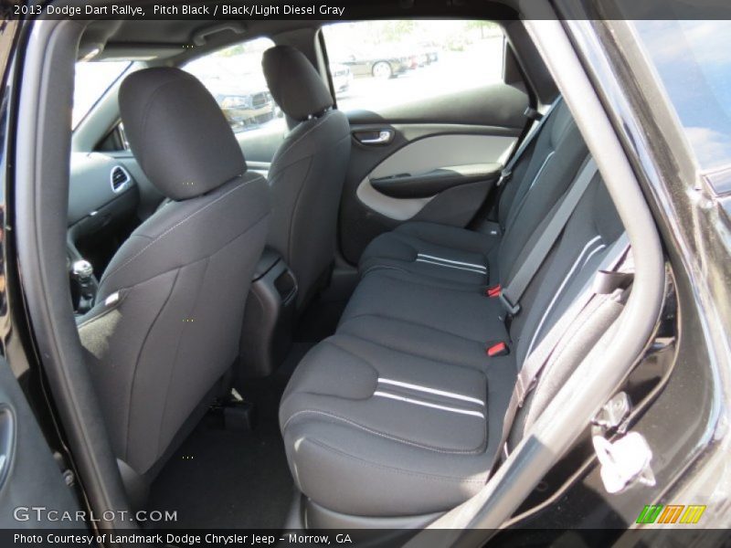 Pitch Black / Black/Light Diesel Gray 2013 Dodge Dart Rallye