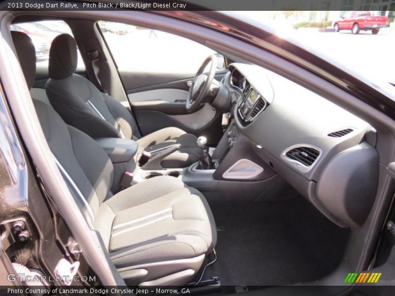 Pitch Black / Black/Light Diesel Gray 2013 Dodge Dart Rallye