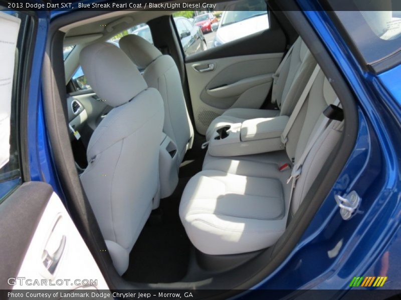 Blue Streak Pearl Coat / Black/Light Diesel Gray 2013 Dodge Dart SXT