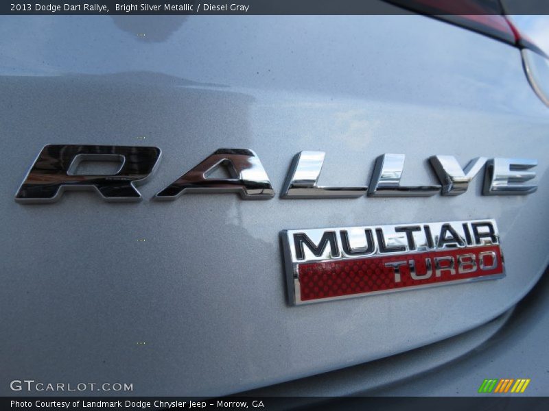Bright Silver Metallic / Diesel Gray 2013 Dodge Dart Rallye