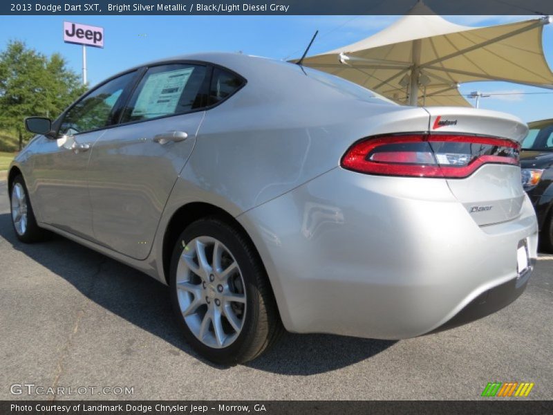Bright Silver Metallic / Black/Light Diesel Gray 2013 Dodge Dart SXT