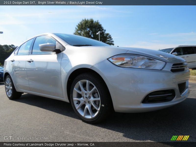 Bright Silver Metallic / Black/Light Diesel Gray 2013 Dodge Dart SXT