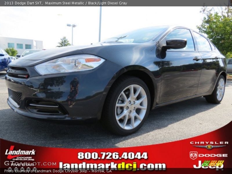 Maximum Steel Metallic / Black/Light Diesel Gray 2013 Dodge Dart SXT