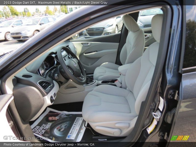 Maximum Steel Metallic / Black/Light Diesel Gray 2013 Dodge Dart SXT