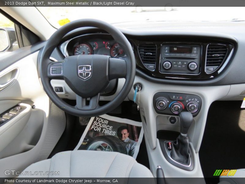 Maximum Steel Metallic / Black/Light Diesel Gray 2013 Dodge Dart SXT