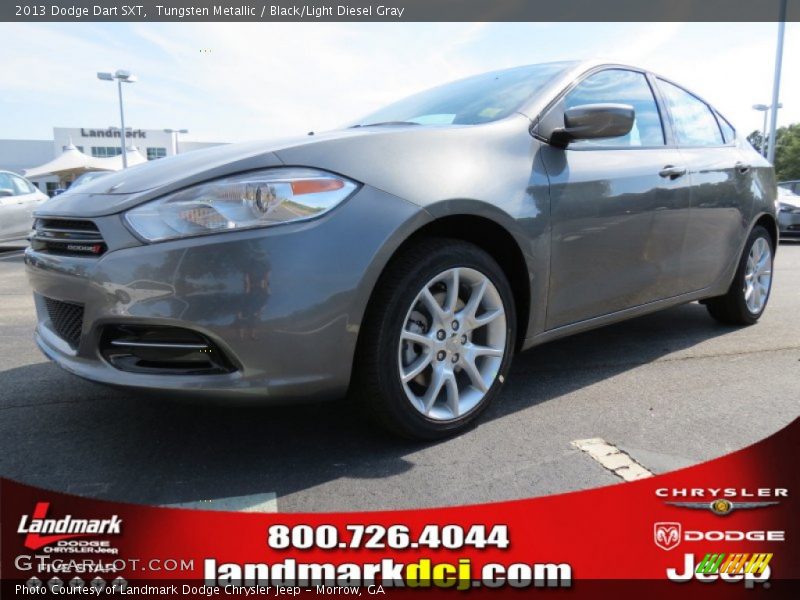 Tungsten Metallic / Black/Light Diesel Gray 2013 Dodge Dart SXT