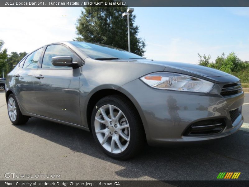 Tungsten Metallic / Black/Light Diesel Gray 2013 Dodge Dart SXT