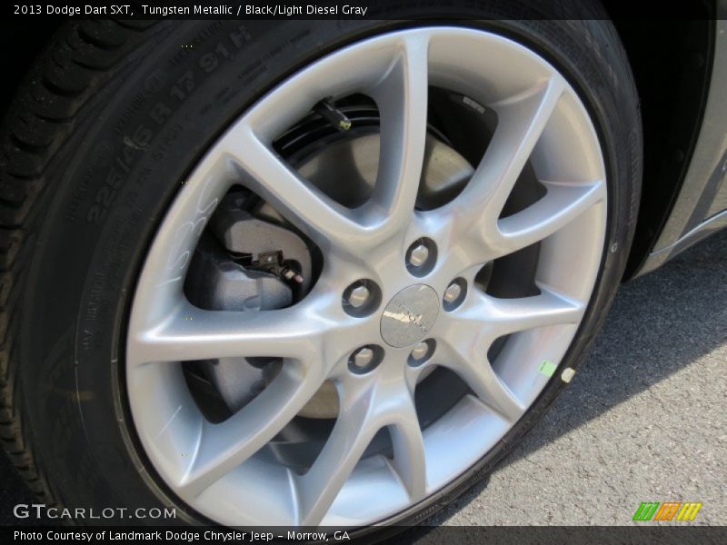Tungsten Metallic / Black/Light Diesel Gray 2013 Dodge Dart SXT