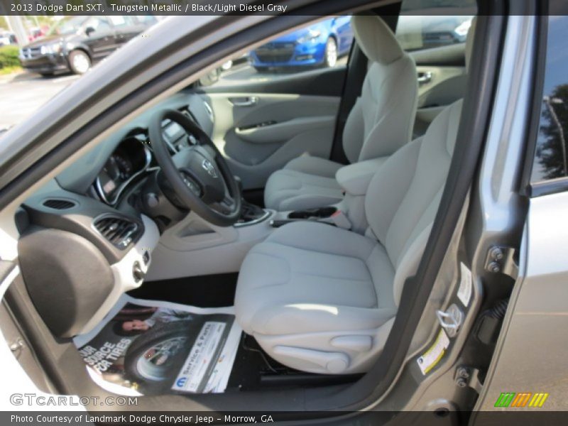 Tungsten Metallic / Black/Light Diesel Gray 2013 Dodge Dart SXT