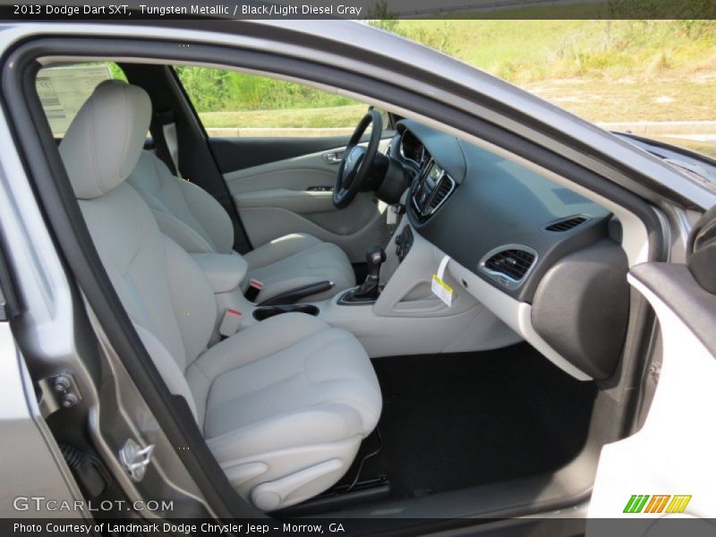 Tungsten Metallic / Black/Light Diesel Gray 2013 Dodge Dart SXT