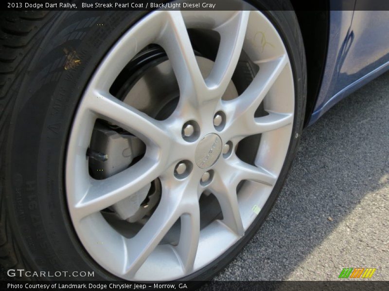 Blue Streak Pearl Coat / Black/Light Diesel Gray 2013 Dodge Dart Rallye