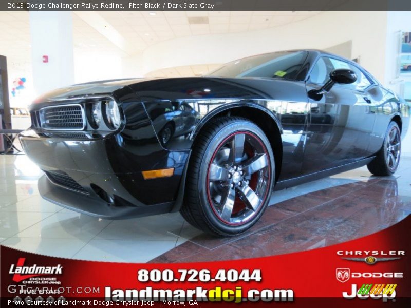 Pitch Black / Dark Slate Gray 2013 Dodge Challenger Rallye Redline