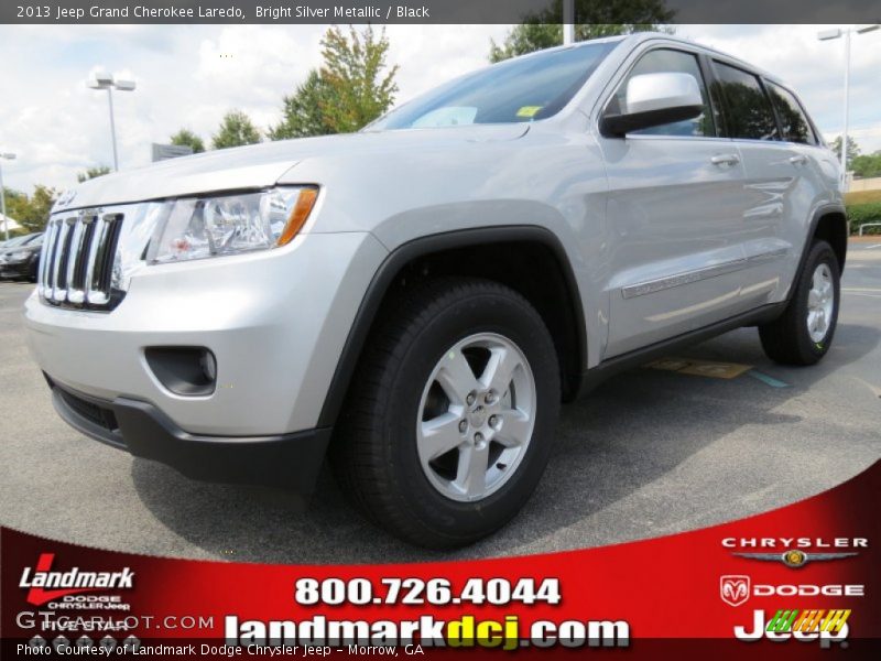 Bright Silver Metallic / Black 2013 Jeep Grand Cherokee Laredo