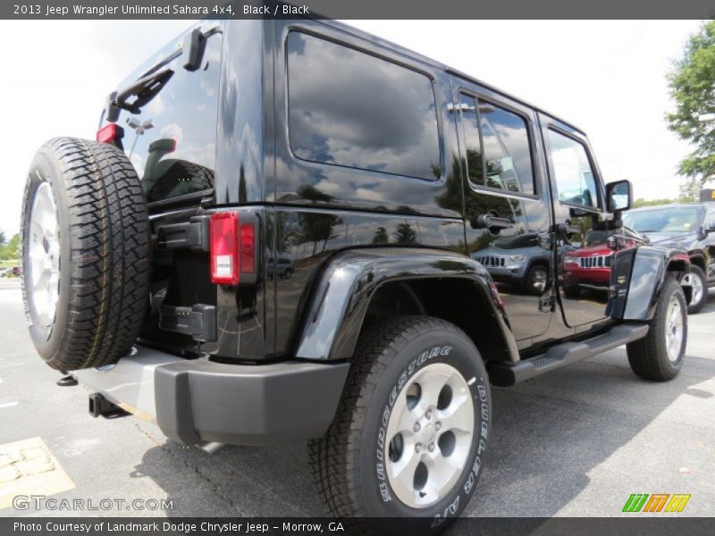 Black / Black 2013 Jeep Wrangler Unlimited Sahara 4x4