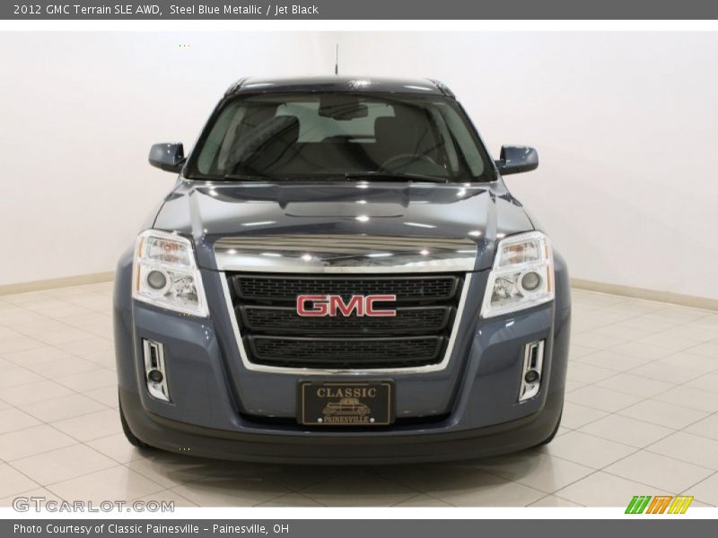 Steel Blue Metallic / Jet Black 2012 GMC Terrain SLE AWD