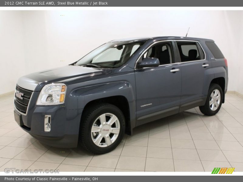 Steel Blue Metallic / Jet Black 2012 GMC Terrain SLE AWD