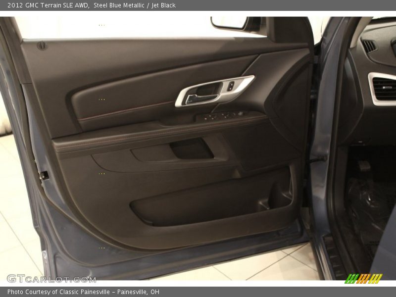 Steel Blue Metallic / Jet Black 2012 GMC Terrain SLE AWD