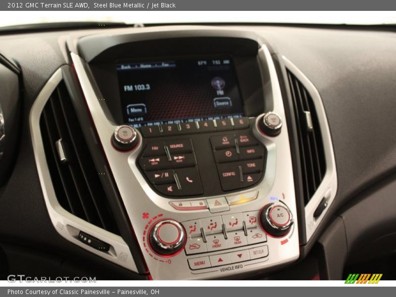 Steel Blue Metallic / Jet Black 2012 GMC Terrain SLE AWD