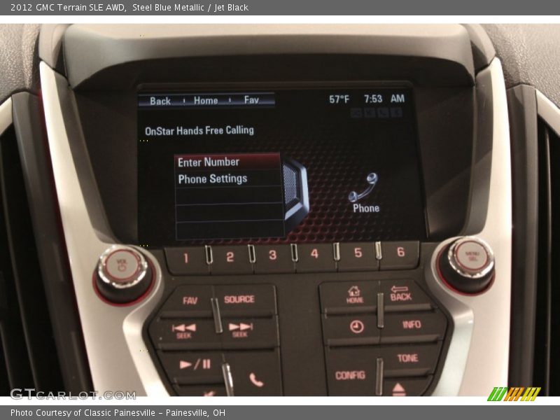 Steel Blue Metallic / Jet Black 2012 GMC Terrain SLE AWD