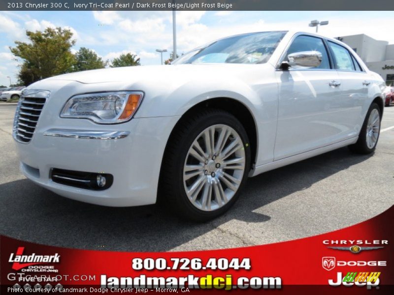 Ivory Tri-Coat Pearl / Dark Frost Beige/Light Frost Beige 2013 Chrysler 300 C