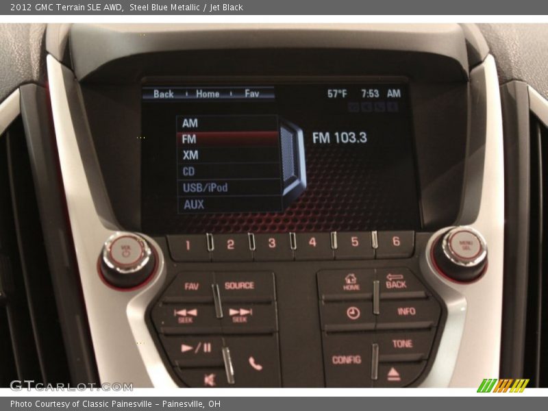 Steel Blue Metallic / Jet Black 2012 GMC Terrain SLE AWD