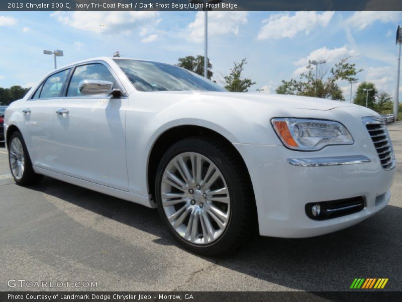 Ivory Tri-Coat Pearl / Dark Frost Beige/Light Frost Beige 2013 Chrysler 300 C