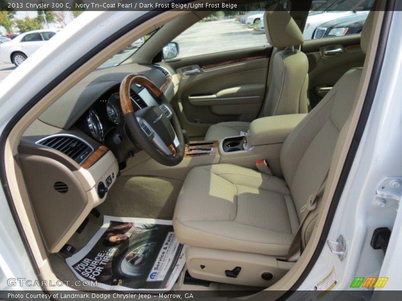 Ivory Tri-Coat Pearl / Dark Frost Beige/Light Frost Beige 2013 Chrysler 300 C