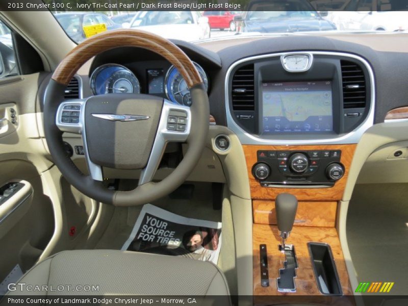 Ivory Tri-Coat Pearl / Dark Frost Beige/Light Frost Beige 2013 Chrysler 300 C