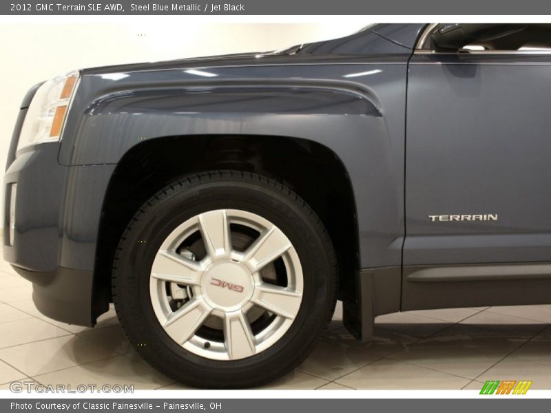 Steel Blue Metallic / Jet Black 2012 GMC Terrain SLE AWD