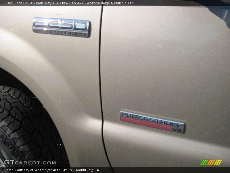 Arizona Beige Metallic / Tan 2006 Ford F250 Super Duty XLT Crew Cab 4x4
