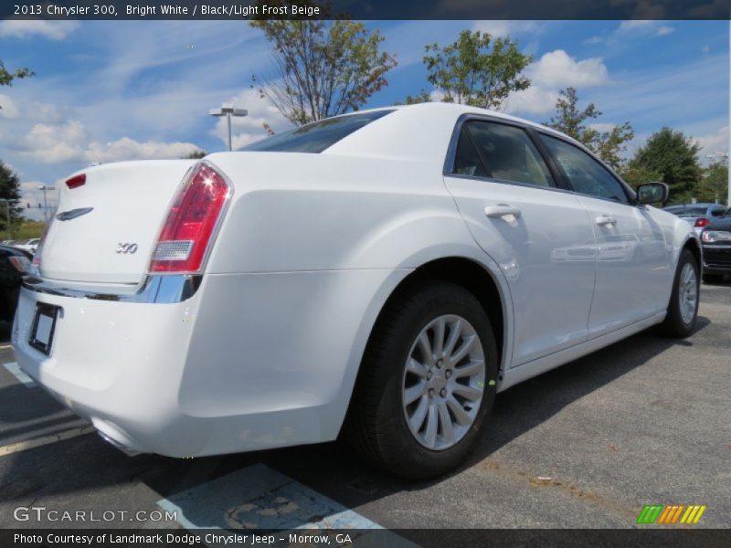 Bright White / Black/Light Frost Beige 2013 Chrysler 300