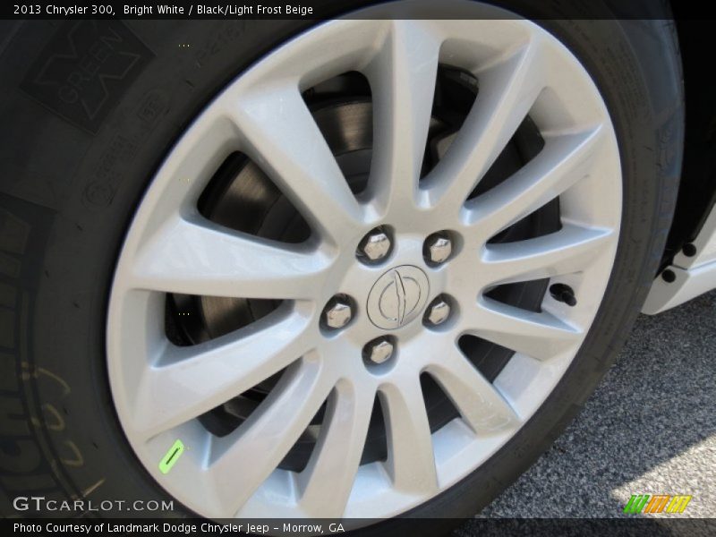 Bright White / Black/Light Frost Beige 2013 Chrysler 300