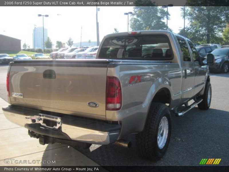 Arizona Beige Metallic / Tan 2006 Ford F250 Super Duty XLT Crew Cab 4x4
