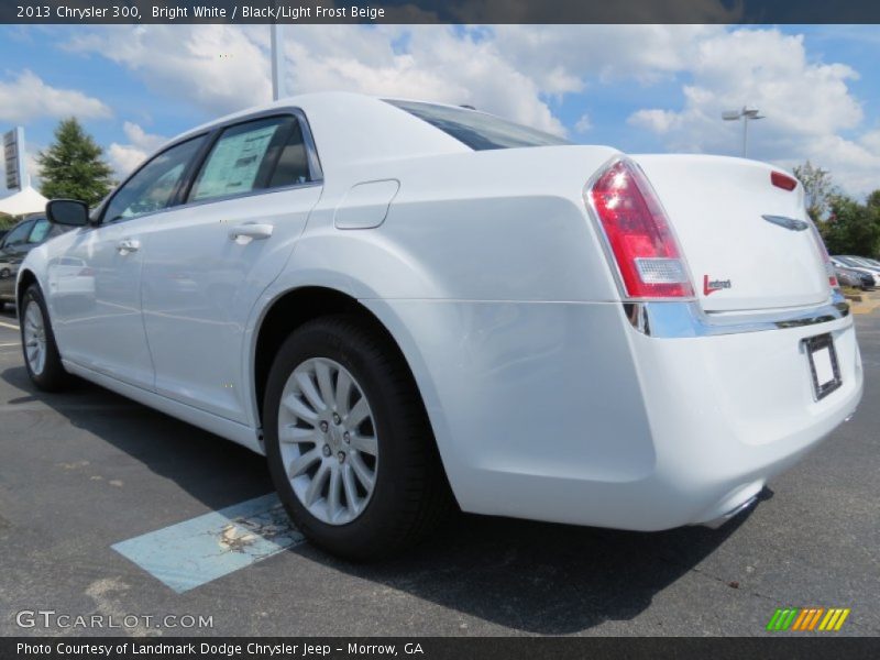 Bright White / Black/Light Frost Beige 2013 Chrysler 300