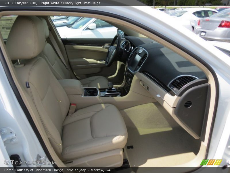 Bright White / Black/Light Frost Beige 2013 Chrysler 300