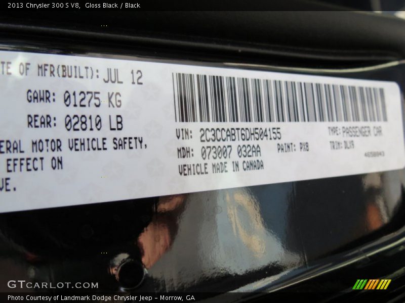 PX8 - 2013 Chrysler 300 S V8