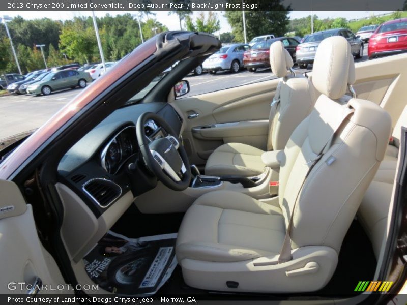  2013 200 Limited Convertible Black/Light Frost Beige Interior