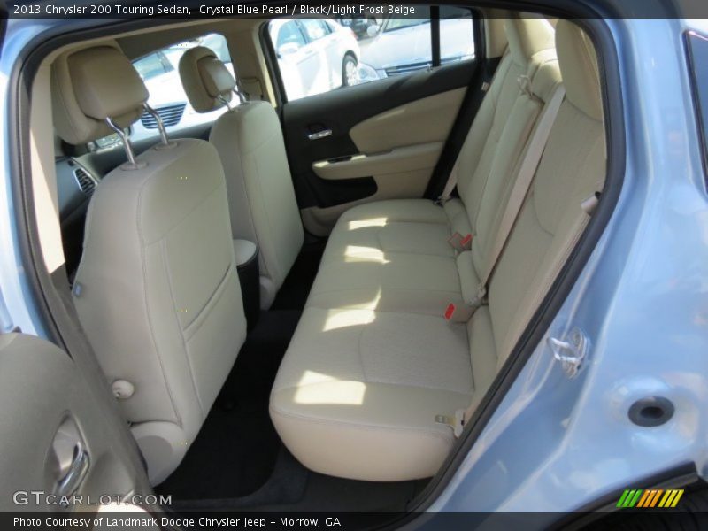 Crystal Blue Pearl / Black/Light Frost Beige 2013 Chrysler 200 Touring Sedan